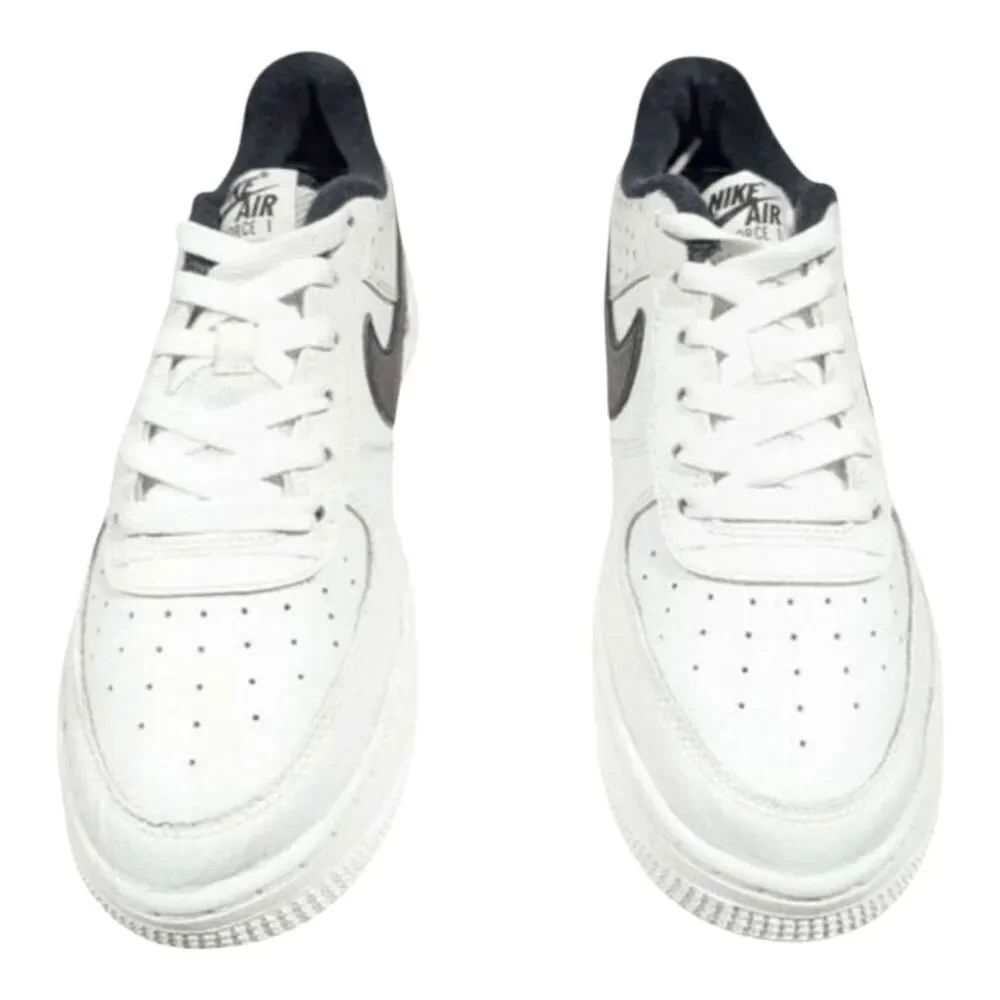 NIKE Air Force 1 '07 'Swooshfetti' Sneakers GS Size 6.5Y